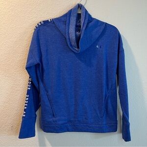 Women’s Under Armour blue cowl neck pullover sweatshirt size XS